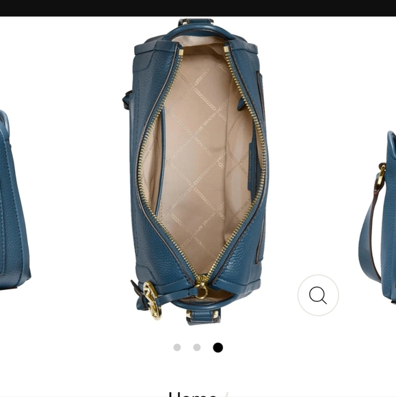 MICHAEL KORS Carine Leather Crossbody Bag in Chambray Blue - Picture 4 of 12